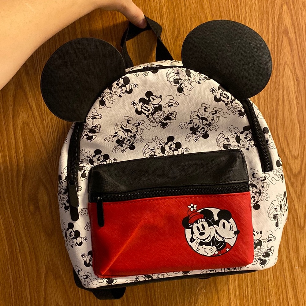 Mickey and Minnie Mouse backpack